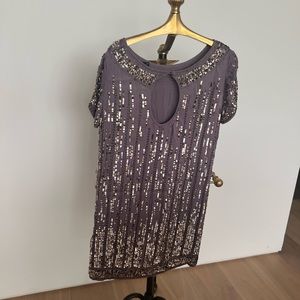 Silver sequenced dress